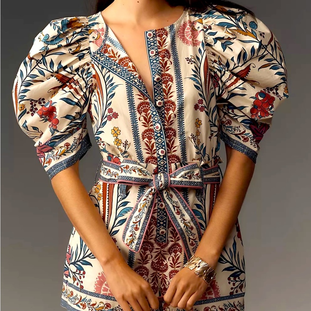 Anthropologie Farm Rio Romper
